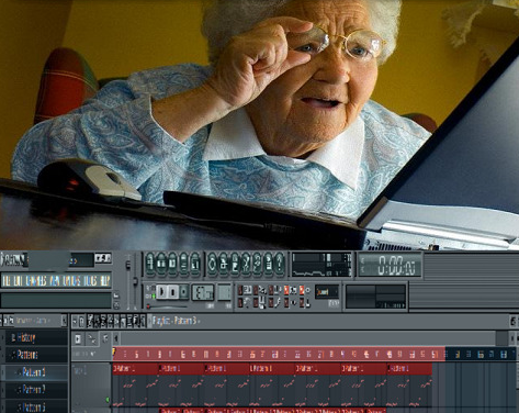 Vanaema kasutamas FL Stuudiot